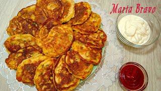 Я никогда не перестану готовить это блюдо! Очень быстрый и вкусный рецепт завтрака! ОЛАДЬИ КАК ПИЦЦА