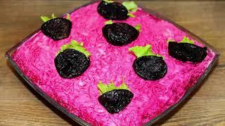 Готовлю почти каждые выходные! Абсолютно новый салат со свеклой: обычный ужин станет праздничным