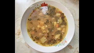 Суп гречневый с кабачком.