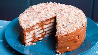 Вкус из Детства! Торт БЕЗ выпечки за 15 МИНУТ. Самый Быстрый и Простой Рецепт НАПОЛЕОНА