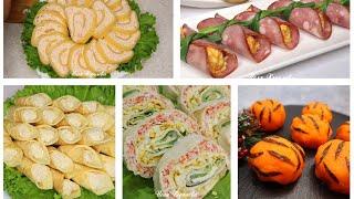 5 Идеальных ЗАКУСОК  на Новый год 2022! Рецепты с плавленым сырком на Праздничный Новогодний Стол!