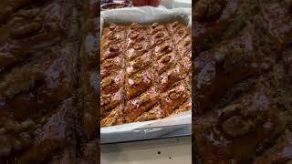 Пахлава с Грецкими Орехами из Слоеного Теста