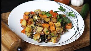 Невероятно Вкусные Овощи с кунжутными семечками по бенгальски, обжареные в соевом соусе! За 20 мин)