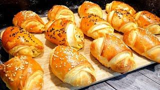 Научила Всех готовить Такие ВКУСНЯШКИ! Делюсь и с Вами! СЛОЁНЫЕ Пирожки с Начинкой!  ПРОСТОЙ Рецепт!