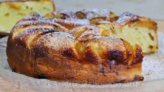 Съедят за минуту. Творожный пирог со свежими сливами