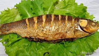 РЫБА/Белый Амур/ Фаршированная Грибами Запеченная в Духовке Как Вкусно приготовить Рыбу Рецепт.