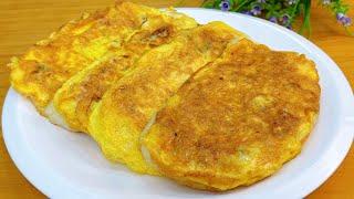 最快速早餐饼，不揉面不擀皮，5分钟出锅，比油条香，比包子好吃，【麗麗廚房】，#早餐饼的做法，#早餐饼料理，#早餐饼食譜，#家常菜，#美食，#cooking，#food，#Recipe,#早餐肉蛋饼