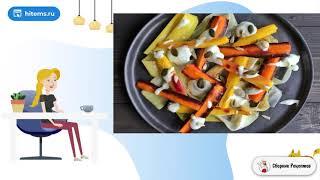 Салат из моркови и лука-порей. Простые блюда рецепты с фото