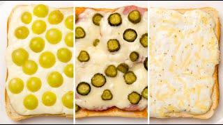 Самые ВКУСНЫЕ Горячие Бутерброды на ЗАВТРАК! 3 Рецепта Горячих БУТЕРБРОДОВ которые понравятся ВСЕМ!