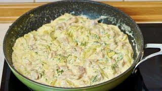 Вкусный Рецепт Ужина за 15 минут! ТАКИЕ Вкусные  КАБАЧКИ Вы еще Не ели! Жареные на сковороде.