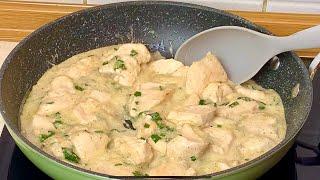 Самое Вкусное ВТОРОЕ из КУРИЦЫ! Курица в сметанном соусе. Простой рецепт из куриного филе за минуты!