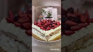 Очень нежный и вкусный торт. Простой рецепт.