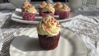 Капкейки "Красный Бархат "???? за 5 минут ????Самые вкусные и нежные