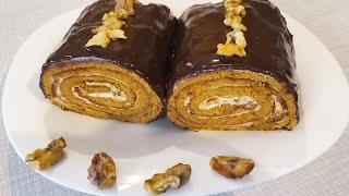 ЧУДО рулет "МЕДОВИК" без раскатки коржей ????????Выпечка