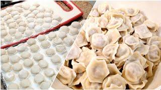 Домашние ПЕЛЬМЕНИ/Лучшее ПРОСТОЕ Тесто/Заморозка ПЕЛЬМЕНЕЙ впрок