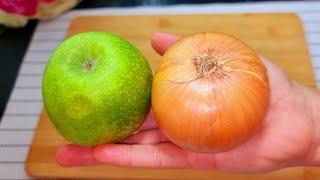 Беру Яблоко и Лук❗МАЛО КТО ЗНАЕТ ЭТОТ РЕЦЕПТ! "Гости в шоке из чего же он!" А вкусный какой!О