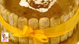 Торт Тирамису без проблем с кремом Новогодняя Тигриная Мордочка