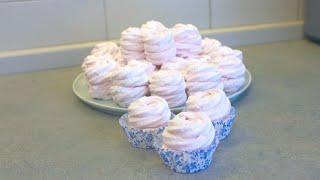 Клубнично-ванильный зефир / Лёгкий рецепт / Зефир без яблочного пюре/ Strawberry Vanilla Marshmallow