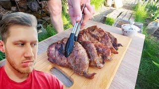 Стейк из свинины | рецепт блюда на мангале | стейк рецепт | Сочный стейк