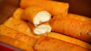 Просто тают во рту! Блинчики (налистники) с пышной творожной начинкой! Блины с творогом