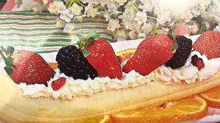 Десерт -«Лодка банановая»