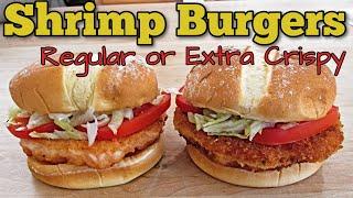 Shrimp Burger Style Shrimp Po' boy Sandwich - PoorMansGourmet