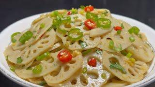 涼拌藕片，30年廚師長老做法，配料不用複雜，清脆入味，好吃解膩【留意美食】#涼拌藕片 #涼拌 #藕片做法