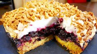 Бесподобный ПИРОГ с ЯГОДАМИ и МЕРЕНГОЙ / Скорее сохраняйте рецепт!