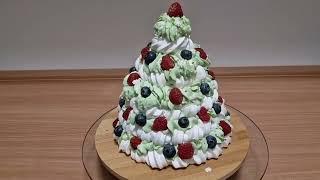 Торт  ,,ПАВЛОВА ".Рецепт!Торт на новый год Ёлка.