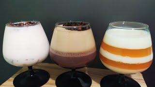 Десерты. Шоколадно-кофейный десерт.Апельсиново-молочное желе. Желе на кефире.