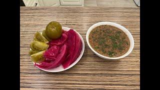 СУП ИЗ ФАСОЛИ С ГРЕЦКИМИ ОРЕХАМИ-ПОСТНОЕ БЛЮДО