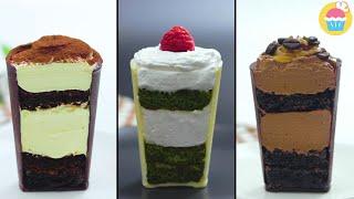 Десерты в шоколадных стаканчиках с кофе, маскарпоне и матча! БЕЗ ВЫПЕЧКИ