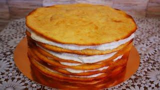 Торт МОЛОЧНАЯ ДЕВОЧКА с малиновой начинкой ВКУСНЫЙ Домашний Торт Простой в приготовлении