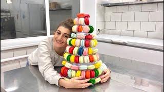 ПИРОЖНОЕ МАКАРОН НА ПШЕНИЧНОЙ МУКЕ  ДЕЛАЕМ ПИРАМИДУ ИЗ МАКАРОН