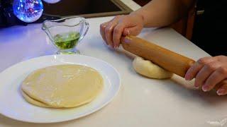 Съели всё до крошки. Лепёшка - катлама, цыганка готовит.