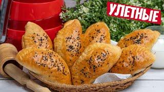 Пирожки с творогом и сыром на кефире! Простой рецепт несладкой выпечки к чаю!