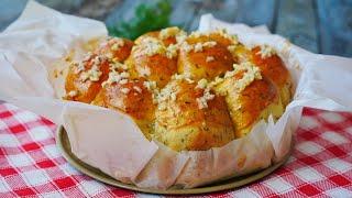 Воздушные Пампушки с чесноком и укропом