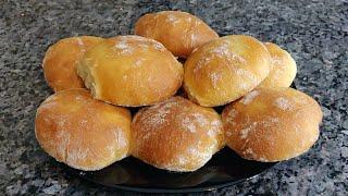 Молочные булочки без замеса теста. Очень легко приготовить. Пушистые и нежные.