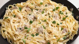 Вкусный ужин за 15 минут! ПАСТА С КУРИЦЕЙ В СЛИВОЧНОМ СОУСЕ. Рецепт от Всегда Вкусно!