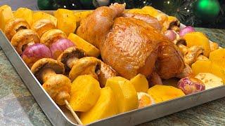 Семейное Блюдо/Запечёная Курочка с Овощами/Просто и очень Вкусно!