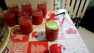 Томатный "сок" в автоклаве.