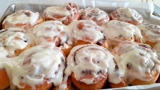 Американские булочки с корицей. Рецепт Синнабон в сливочной глазури!