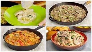 ????4 ГОРЯЧИХ БЛЮДА В СМЕТАНЕ для праздничного стола или семейного ужина. Рецепты от Всегда Вкусно!