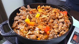 ГУЛЯШ ИЗ ГОВЯДИНЫ. РЕЦЕПТ С ПОДЛИВКОЙ.