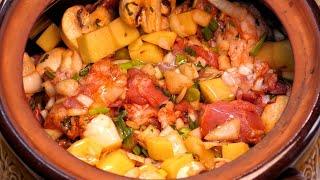 Агнешко кебап по хайдушки - изпечен в гювеч - Stewed Lamb Kebab