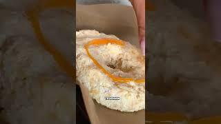 Творожный бейгл на завтрак.