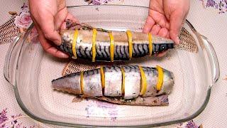 Обалденная СКУМБРИЯ!СКУМБРИЯ Может удивить! Рыбу готовлю в Духовке, Никакой жарки и варки!