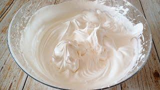 Идеальный белковый крем для украшения Тортов и пирожных. Крем из альбумина.