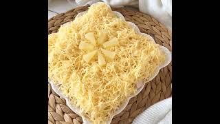 Рецепты приготовления. Салат с ананасами. #блюдо #салат #приготовить