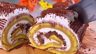 Нежнейший!!! Просто тающий во рту рулет Тирамису без муки.Удивительно быстро и просто????.